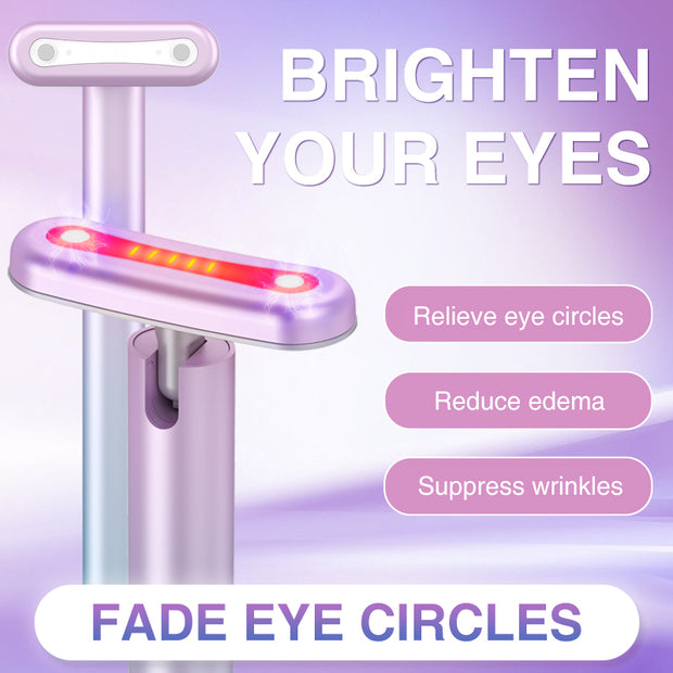 Portable Rechargeable Electric Eye Massager by eprolo featuring a sleek design, designed to brighten eyes and relieve eye circles.