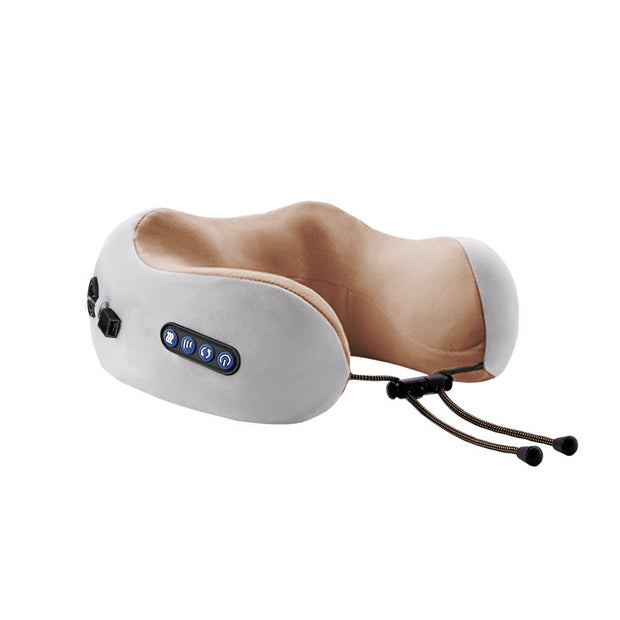 U-Shaped Neck Pillow Massager with Memory Foam & Heating by eprolo, featuring adjustable controls for an optimal massage experience.