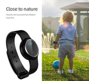 eprolo Ultrasonic Mosquito Repellent device pictured outdoors on a child, emphasizing its safety for kids while enjoying nature without mosquitoes.