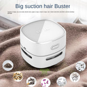 Compact and powerful white desktop vacuum by eprolo, featuring big suction capacity to easily collect dust and debris, perfect for keeping your workspace tidy.