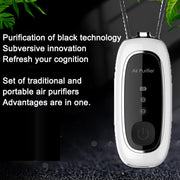 Creative advertisement for eprolo's portable air purifier, emphasizing innovative purification technology and sleek design for personal air quality improvement.