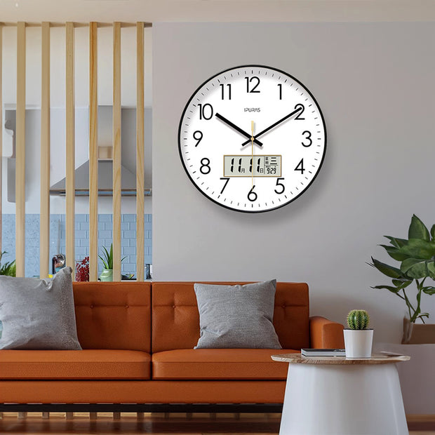 Detailed close-up of 2025 Digital Wall Clock by eprolo showcasing precision mechanics.