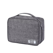 Eprolo Travel Storage Bag Kit in gray, ideal for keeping electronic accessories organized while traveling, featuring multiple compartments.