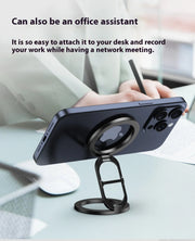 The Magnetic Car Phone Holder by eprolo serves as an office assistant, effectively propping up phones for video calls.
