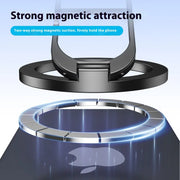 Demonstrating the strong magnetic attraction of the Magnetic Car Phone Holder by eprolo, this image illustrates its secure hold.