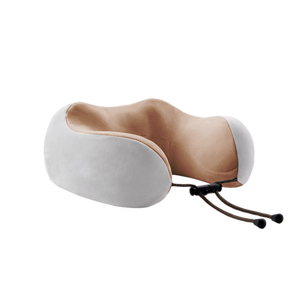 U-Shaped Neck Pillow Massager with Memory Foam & Heating by eprolo, highlighting its ergonomic shape for ultimate comfort during travel.