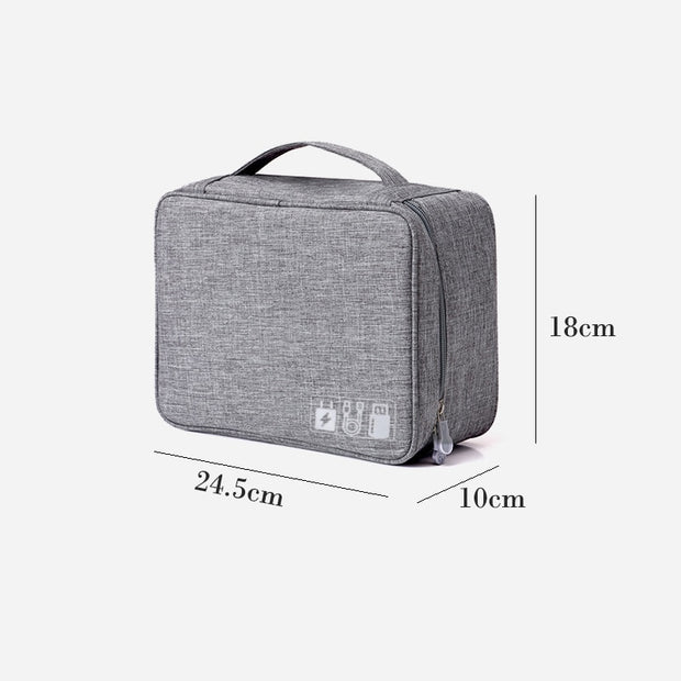 Compact Travel Storage Bag Kit by eprolo, perfect for organizing electronic accessories like cables and power banks.