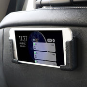 Close-up of the LEEPEE Adjustable Width Car Interior Accessories Multifunction Car Cell Phone Holder, displaying a smartphone securely mounted on a car dashboard, showcasing its self-adhesive feature. From vendor eprolo.