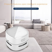 Intelligent Portable Desktop Vacuum Cleaner by eprolo, compact and stylish design in a modern living room setting, ideal for quick clean-ups.