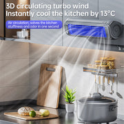 Wall-mounted AC fan with a sleek design, perfect for keeping cool in any room.