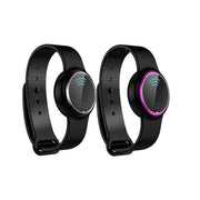 Ultrasonic Mosquito Repellent by eprolo showcasing a pair of black and purple electronic wristbands with advanced mosquito repelling technology.