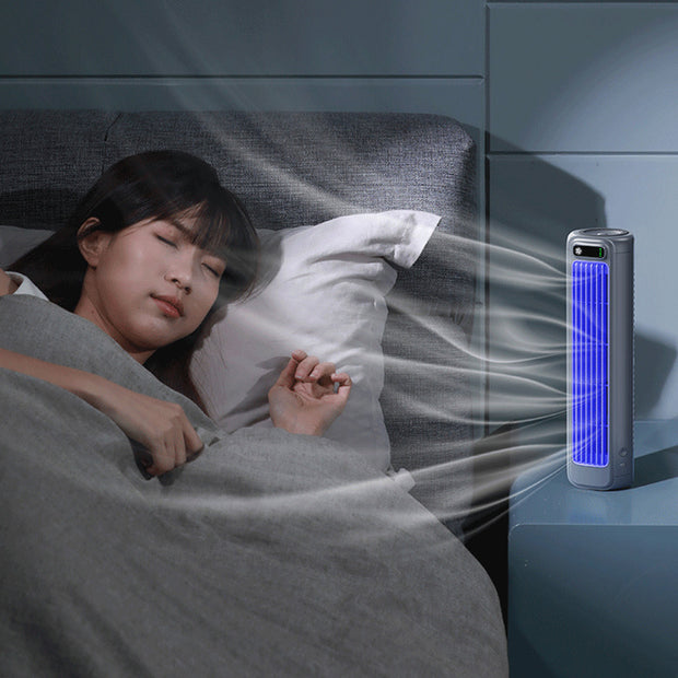Wall-mounted AC fan design: a versatile, portable cooling solution for home and office.