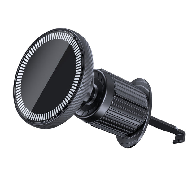 MagSafe Car Phone Holder Mount featuring a sleek design by eprolo, showcasing the strong grip and adjustable angle functionality for a safe driving experience.