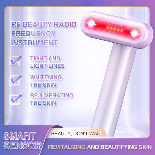 RF beauty radio frequency eye massager by eprolo designed to tighten skin, whiten, and rejuvenate while alleviating wrinkles.