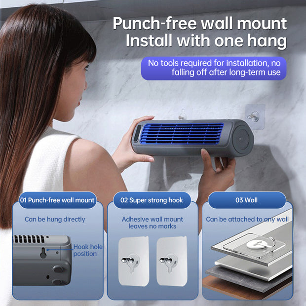 Portable fan design: ideal for on-the-go cooling and convenience anywhere you need it.