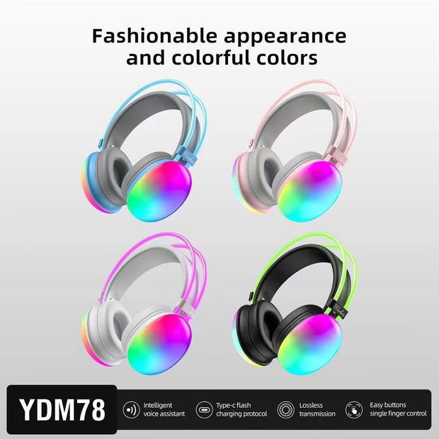 Chic YDM78 Waterproof Bluetooth Headset by eprolo available in multiple colorful designs, highlighting its fashionable appearance and modern features.