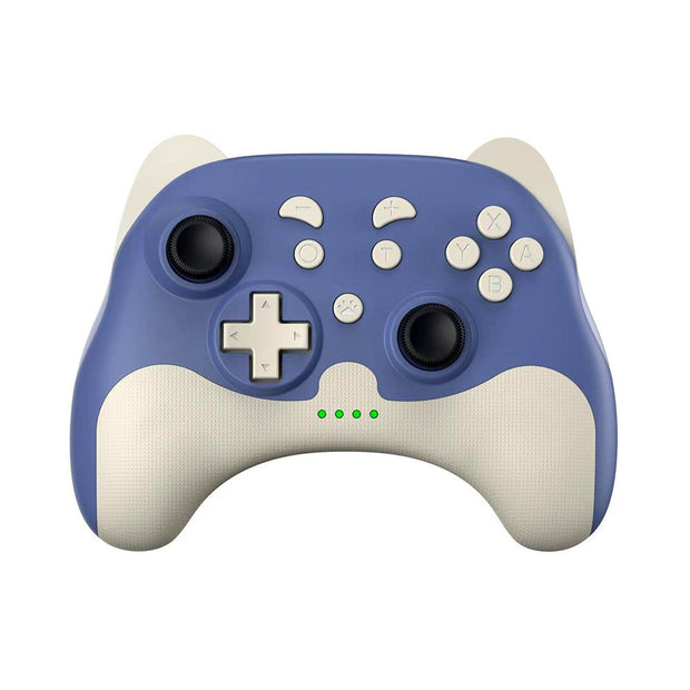 Stylish blue cartoon personality wireless Bluetooth controller compatible with Nintendo Switch and Switch Lite, designed by eprolo.