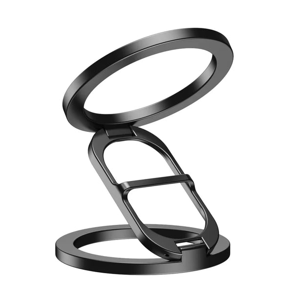 Magnetic Car Phone Holder by eprolo designed to fold and support Magsafe devices, showcasing the elegant black design.